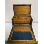 An Edwardian mahogany correspondence box