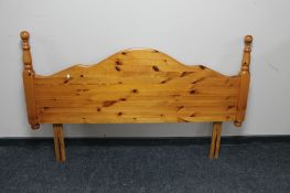 A 5' pine headboard