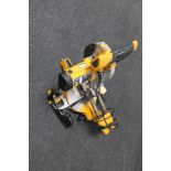 A JCB sliding compound mitre saw