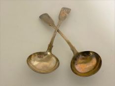 A pair of William IV silver ladles, John, Henry & Charles Lias, London 1831,