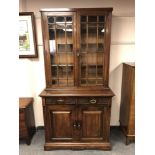 A late Victorian mahogany bookcase, width 106 cm,