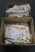 Two boxes of curtains