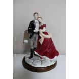 A Royal Worcester True Love Age of Romance limited edition figure no.