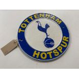 A cast iron plaque - Tottenham Hotspur CONDITION REPORT: UK postage £10 + vat.