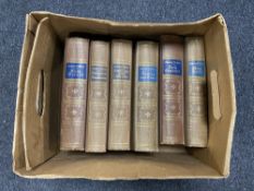 Six antique Charles Dickens volumes in German