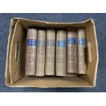 Six antique Charles Dickens volumes in German