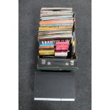 A box of LP's,
