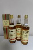 Four bottles of Bell's Old Scotch Whisky 75cl,