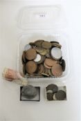 A collection of Victorian and later coins, George VI Five Shillings,