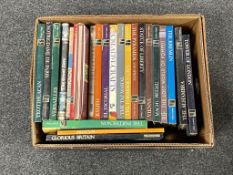 A box of Reader's Digest books, History of the World,