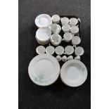 A tray of sixty-six pieces of Royal Stafford bone china tea and dinner ware