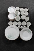 A tray of sixty-six pieces of Royal Stafford bone china tea and dinner ware