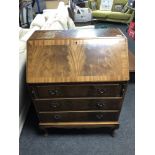 A Victorian mahogany bureau