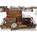 A box of barometer, wooden boxes,