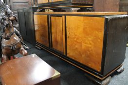 A mid century two tone sideboard CONDITION REPORT: Minor cosmetic wear to finish.