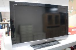 A Sony 40" TV with remote control (continental plug)