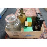 A box of storage jar with tap,