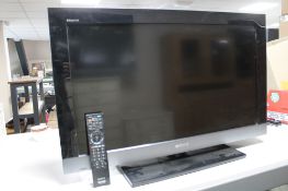 A Sony 32" LCD TV with remote (continental plug)