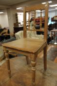 A single pine nineteenth century chair