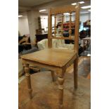 A single pine nineteenth century chair