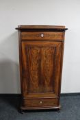 A nineteenth century mahogany side cabinet fitted with two drawers