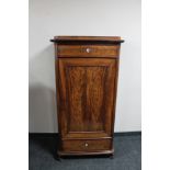 A nineteenth century mahogany side cabinet fitted with two drawers