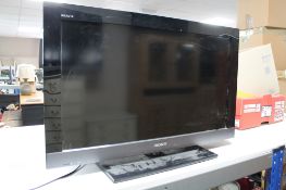 A Sony 32" LCD TV with remote (continental plug)