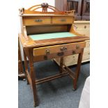 An early 20th century mahogany lady's desk