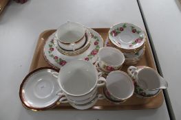 A tray of tea china, Royal Albert,