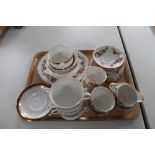 A tray of tea china, Royal Albert,