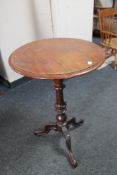 A 19th century mahogany occasional tripod table