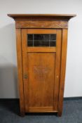 A nineteenth century oak side cabinet