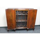 A mid 20th century glazed mahogany china cabinet