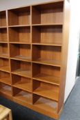 A large pair of reproduction bookcases CONDITION REPORT: These are veneered,