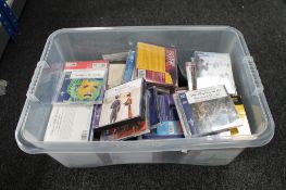 A box of CD's