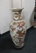 A 19th century Japanese earthenware vase