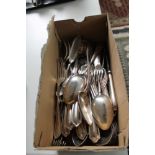 A quantity of silver plated cutlery