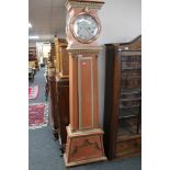 A continental painted longcase clock signed Lindtner,