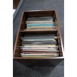 A box of LP's
