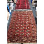 An Afghan Tekke rug, 121cm by 188cm (a/f) CONDITION REPORT: Torn in one area.