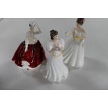 Three Royal Doulton figures; Gail,