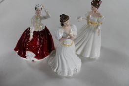 Three Royal Doulton figures; Gail,