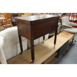 An early twentieth century beechwood sewing trolley