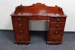 A Victorian mahogany dressing table