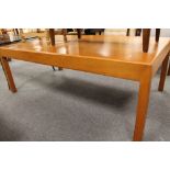 A light teak low table