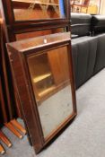 A nineteenth century mahogany framed mirror