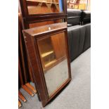 A nineteenth century mahogany framed mirror