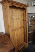 A large pine bookcase