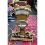 An antique set of weighing scales