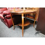 A Victorian mahogany two tier occasional table